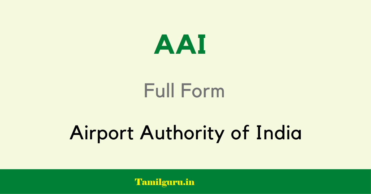 AAI Full form in tamil